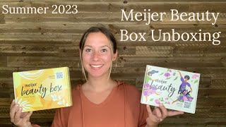 Meijer Beauty Box Unboxing  Summer 2023  A DrugStore Beauty Box [upl. by Kean]