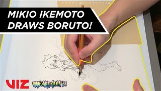 Mikio Ikemoto Draws Boruto  Mangaka Mania 21  VIZ [upl. by Josefina987]