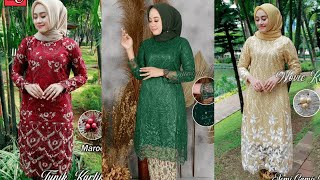 Model Baju Kebaya Tunik Brokat Tille Modern Terbaru 20202021 [upl. by Avner]