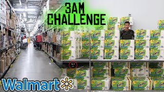 3 AM CHALLENGE IN WALMART KICKED OUT [upl. by Airotcivairam]