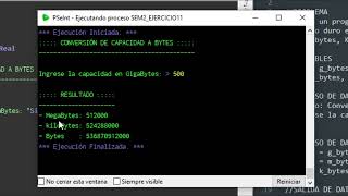 PSeInt  Semana 2  Ejercicio 11 🚀 Conversión de Capacidad a Bytes 💽💻  BralTix 🐺 [upl. by Ik]