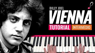 Como tocar quotViennaquotBilly Joel  Piano tutorial y partitura [upl. by Hiett]