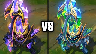 Crystalis Indomitus Nautilus vs Mythic Chroma Skin Comparison League of Legends [upl. by Nasho]