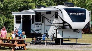 Fifth Wheel  2022 Rear Living Half Ton Towable KZ RV Durango 283RLT [upl. by Llenrahc]