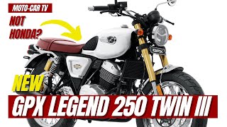 Introducing New GPX Legend 250 Twin III  MOTOCAR TV [upl. by Carmine353]