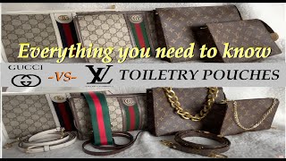 LOUIS VUITTON vs GUCCI Toiletry Pouch  1000 Savings  Gucci and LV Hack amp more  RaqReview [upl. by Inwat]