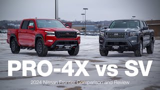 2024 Nissan Frontier SV vs Pro4X  Comparison and Review [upl. by Matejka]