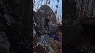 The Kessel Run V4 at Haycock Mountain bouldering outdoors climbing rockclimbing [upl. by Sabelle]