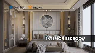 TUTORIAL  RENDERING INTERIOR DENGAN ENSCAPE 35 [upl. by Eelessej]