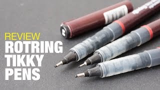 Review Rotring Tikky Graphic Fineliner Pen Pigment Ink [upl. by Tutt706]