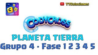 CodyCross Planeta Tierra Grupo 4 Fase 1 2 3 4 5 [upl. by Alad338]