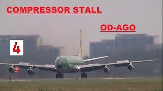 BOEING 707  ODAGO  TMA  compressor stall engine number 4  landing roll  NOISY END  Ostend [upl. by Candyce]