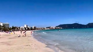 Cala Millor 💙 Beach Spezial 🏖️ TraumStrand 💙 sehr sauber 🏖️ 23° ☀️ Wasser 18° 🇪🇸 Mallorca 🌴 [upl. by Oremor346]