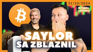 SAYLOR SA ZBLÁZNIL  BITCOIN ETF TRHAJÚ REKORDY BTC kryptoraňajky [upl. by Alil561]