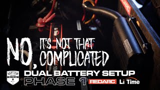 REDARC  LiTIMEDual Battery Setup Made Simple [upl. by Fredette]