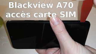 Comment ouvrir la coque dun smartphone Blackview A70 pour installer la carte SIM [upl. by Anelet191]