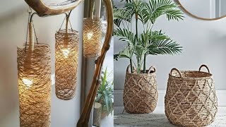 40 IDEIAS LINDAS USANDO CORDA DE SISAL NA DECORAÇÃO DE CASA [upl. by Vallonia]