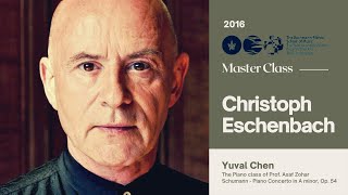 Christoph Eschenbach Piano Master Class Yuval Chen [upl. by Kelbee]