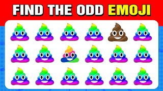 60 puzzles for GENIUS  Find the ODD One Out  Emoji Edition 🍟 [upl. by Rehsu32]