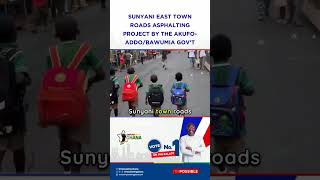 Sunyani East town roads asphalting project by the AkufoAddoBawumia gov’t [upl. by Hairahcaz248]