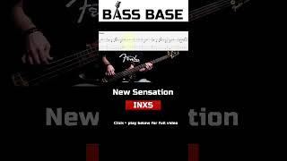 INXS  New Sensation  Bass cover with tabs [upl. by Lebatsirc]