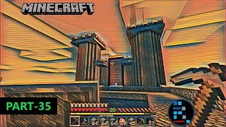 MINECRAFT GAMEPLAY  FRONT OF THE RONS CASTLE LOOKS AMAZING WORK IN PROGRESS35 [upl. by Sisile]