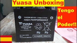 Yuasa YTX14HBS Unboxing EPICA Bateria Moto [upl. by Waylan]