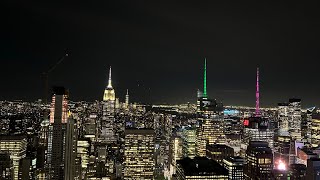 4K  Top of the Rock  Rockefeller Center beautiful travel viralvideo [upl. by Cathy648]