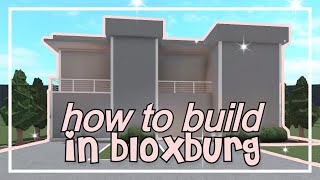 How To Build a House in Bloxburg  Tips amp Tricks Roblox [upl. by Cooke593]