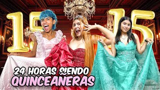 24 HORAS VESTIDOS DE QUINCEAÑERAS👗😵‍💫🤪 FAMILIA RECOCHA [upl. by Lorenza]