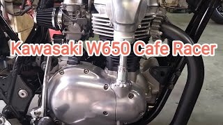 Kawasaki W650 Cafe Racer ☆Bikers Hangout Dean☆ [upl. by Enahc742]