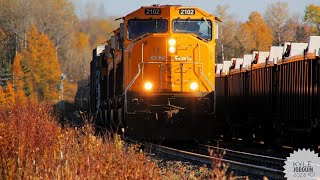 ONR 214 ON 2102 at Feronia heading south to North Bay yard 10192024 [upl. by Virgy]