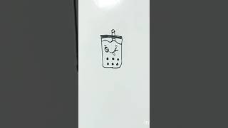 How to draw a Easy drink milk coffee step by step drawing howtodraw shortsvideo Riyabajetha [upl. by Yror]