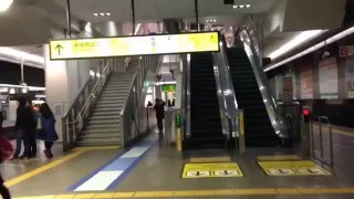 終夜運転実施時のJR大阪駅環状線ホーム [upl. by Egroj]