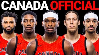 CANADA Official Roster for the Paris Olympics 2024 [upl. by Felike]