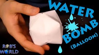 How to Make a Paper Balloon Water Bomb  Origami [upl. by Irelav]