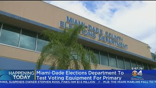 MiamiDade elections department to test voting machines [upl. by Efron]