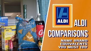 What are the Best Aldi Brand Items  Aldi Brand Versions of Name Brand Items  Aldi Junk Food [upl. by Ayanahs]