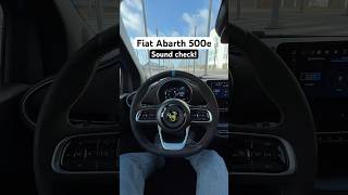 Fiat ABARTH 500e SOUND soundcheck electric fiat abarth 500e [upl. by Levinson]