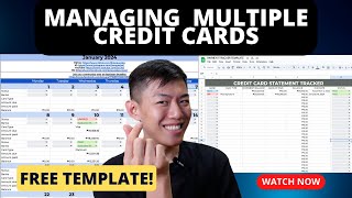 HOW DO I MANAGE MY MULTIPLE CREDIT CARDS DUE DATE  FREE TEMPLATETRACKER [upl. by Greenwell]