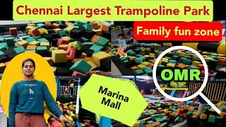 Chennais Biggest Trampoline ParkOMR  Dugout  Marina Mall  Kids Fun  Family Fun Zone [upl. by Anina]