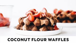 Vegan Paleo Coconut Flour Waffles [upl. by Boycey298]