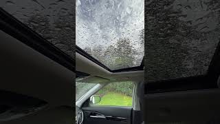 Rain on the car window shorts rain rainsounds rainyday [upl. by Dermot]