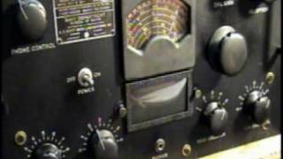 EH Scott RCH Navy Ship Tube Receiver Ham Shortwave Radio Demo [upl. by Tur940]