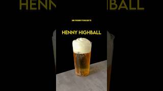 Henny highball  cognac green tea orange dry curaçao shorts cocktail cognac greentea [upl. by Nickola454]