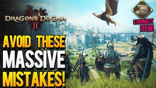 Dragons Dogma 2  Avoid These Massive Mistakes 20 Best Tips amp Tricks For Early amp Mid Game [upl. by Camey730]