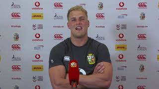 Lions tour Duhan van der Merwe on his debut for the Lions [upl. by Naihr]