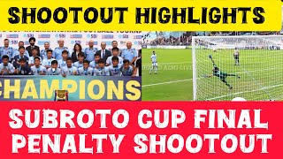 Subroto Cup final Penalty Shootout  Manipur vs Meghalaya Final  Football  U17 Boys [upl. by Studnia992]