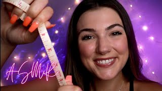 ASMR Face Measuring for Sleep 📐 Detailed Personal Attention Note Taking [upl. by Eremehc]