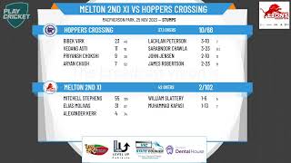 Victorian SubDistrict CA  North West 2nd XI  Rd6  Melton 2nd XI v Hoppers Crossing  Day 1 [upl. by Arva]